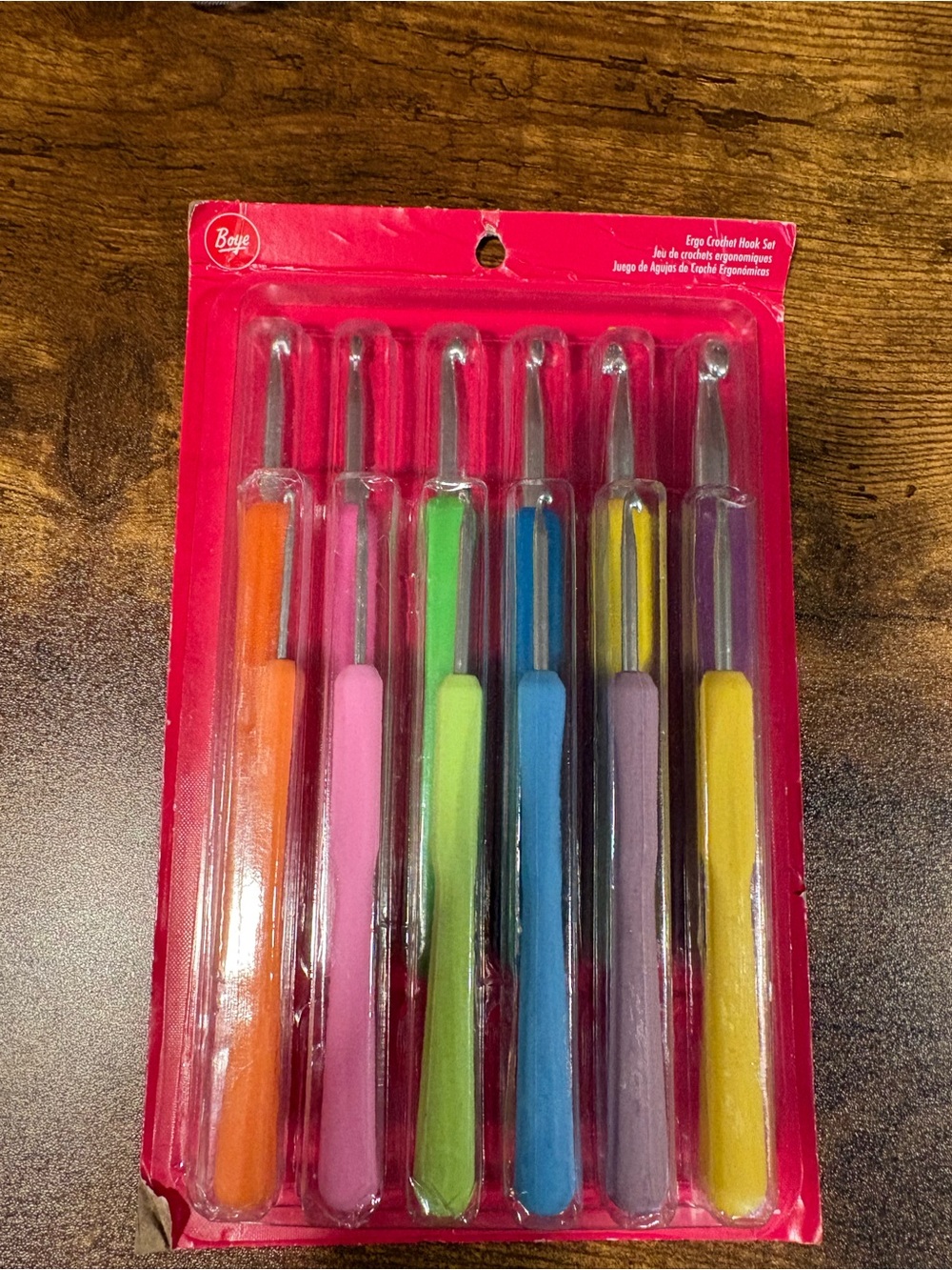 Ergonomic Crochet Hook Set of 12 - Multi-Color
